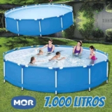 Mor Piscina Circular 7.000 Litros Cor Azul