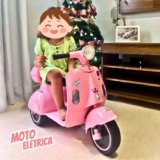 Moto Elétrica Scooter Infantil Rosa 6v Com Baú Unitoys Voltagem Do Carregador 110v/220v