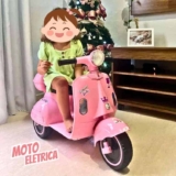 Moto Elétrica Scooter Infantil Rosa 6v Com Baú Unitoys Voltagem Do Carregador 110v/220v