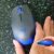 Mouse sem fio Logitech M190 com Design Ambidestro de Tamanho Padrão, Conexão USB e Pilha Inclusa – Azul