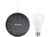 Nest Mini 2ª geração Smart Speaker com Google – Assistente Carvão + Lâmpada Inteligente Positivo