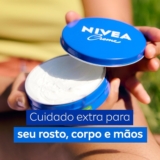 NIVEA Creme Hidratante Lata 56g, Hidratação Profunda 24h, Corporal, Uso Diário, Multibenefícios, Todas as Peles