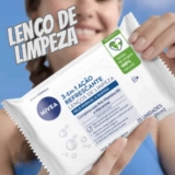 NIVEA Lenço de Limpeza Demaquilante Facial Ação Hidratante 3 em 1 25 unidades – Remove a maquiagem à prova d’água, hidrata a pele, limpa profundamente sem precisar lavar o rosto