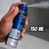 NIVEA MEN Antitranspirante Derma Protect Clinical – Alta proteção de 96 horas contra o suor excessivo e o mau odor, garantindo axilas macias e sem irritação – 150ml