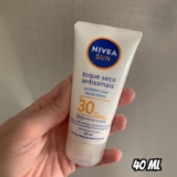 NIVEA SUN Protetor Solar Facial Toque Seco Antissinais FPS 30 40ml – Diário FPS 30, proteção UVA/UVB, previne o envelhecimento da pele, textura não oleosa, controla o brilho