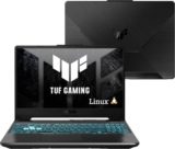 Notebook ASUS TUF Gaming A15, RTX 3050, AMD RYZEN 7, 8 GB, 512 GB SSD, KeepOS, Tela 15.6” FHD, Graphite Black – FA506NCR-HN089