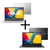 Notebook ASUS Vivobook 15 M1502YA-NJ494 Cool Silver + Notebook ASUS Vivobook Go 15 E1504FA-NJ1287 Mixed Black