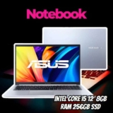 Notebook ASUS Vivobook X1502ZA Intel Core i5 12450H 8GB Ram 256GB SSD Linux Tela 15,6″ FHD Silver – BQ1757