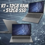 Notebook Lenovo IdeaPad 3-15ALC, Ryzen 7-5700U, 12GB RAM, SSD 512GB, 15.6 Full HD, Linux, Cinza – 82MFS00600