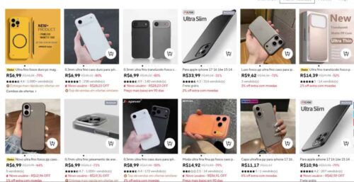 Capa fininha para iPhone