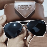 Óculos de Sol Aviador Clássico Unissex Polo London Club, Armação em Metal Stainless Stell