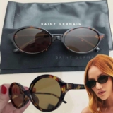 Óculos De Sol Oval Feminino Saint Germain Siena Tartaruga Oval Tartaruga Tartaruga Preto Tartaruga Tartaruga