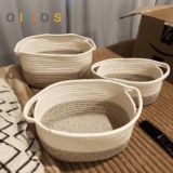 Oikos – Kit Cestos Duo Cordas com Alças 3 Peças