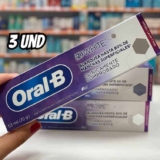 Oral-B Pasta de Dente 3D White Brilliant Fresh, Clareador Avançado com Micropartículas Clareadoras, 53 ml, 3 Unidades