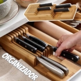 Organizador de facas DrawerStore Joseph Joseph, tamanho único, bambu