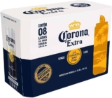 Pack Cerveja Corona Extra Pilsen, Lata, 350ml, Caixa 8 unidades
