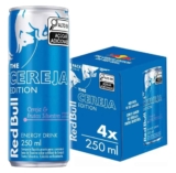 Pack de 4 latas Red Bull Energético, Sabor Cereja e Frutas Silvestres, 250ml cada