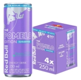 Pack de 4 latas Red Bull Energético, Sabor Pomelo, Sem Açúcar, 250ml cada