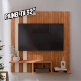 Painel Para TV 32 Polegadas Com 2 Nichos – GKMOVEIS