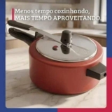 Panela De Pressão Antiaderente 3L Cereja Nacional – Alumínio Nacional