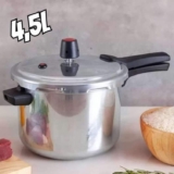 Panela de Pressão Panelux 4,5L Prata Fechamento Externo Magnific