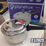 Panela De Pressão Panelux Alumínio Polido 3 Litros Cor Polida