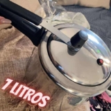 Panela De Pressão Panelux Alumínio Polido 7 Litros Cor Cinza