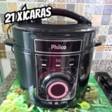 Panela De Pressão Philco Ppp02pi Inox Multifuncional 5l Cor Preto 127V