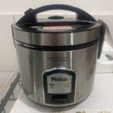 Panela Elétrica de Arroz Philco PH5 Visor Glass 5 Xícaras – Preta/Inox