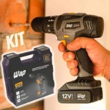 Parafusadeira E Furadeira De Impacto 12v Wap Bpfi 12k4 + Kit