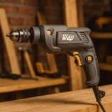 Parafusadeira e Furadeira de Impacto WAP WF 700FE Mandril de 3/8” 700W Cinza e Amarela 110V