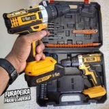 Parafusadeira E Furadeira Impacto The Black Tools Tb-21pw 3/8 Cor Amarelo Frequência 50/60 Hz