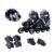 Patins Infantil 4 Rodas in Line com kit Proteção Tamanho 36-39 Preto – brink+