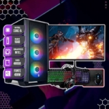 PC Gamer Completo Mancer, Intel Core i5 8ª Geração, 16GB RAM, SSD 480GB + Combo Periférico Gamer + Monitor 21″