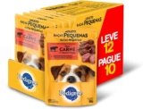 PEDIGREE Ração Úmida Pedigree Sachê Carne Ao Molho Para Cães Adultos De Raças Pequenas – Leve 12 Pague 10