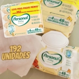 Personal Toalha Umedecida Baby Camomila Promopack, 192 Unidades