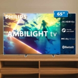 PHILIPS, Smart TV Ambilight 65″ 4K, 65PUG8100/78, Comando de Voz, HDR10+/Dolby Atmos, VRR/ALLM, Bluetooth