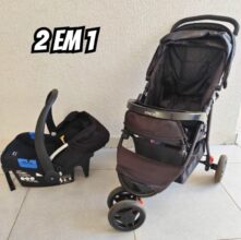 Carrinho de Bebe Travel System Delta Duo Pro Preto – Voyage