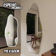 Espelho Grande Corpo Inteiro 115×60 Orgânico Luxo Decorativo