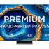 Smart TV 65 QLED 4K TCL 65C655 com processador AIPQ, Google TV, Dolby Vision Atmos, HDR10