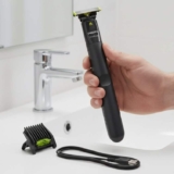 Philips Oneblade Qp1425/10, novo pente 5 em 1 ajustável para aparar barba, uso seco e úmido. Corte, modele e barbeie.