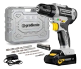 Parafusadeira Furadeira Gradiente GPB12V 3/8 a Bateria Cor Cinza Frequência 60Hz