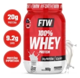 Whey Protein 100% Concentrado Pote 900g Sabor Leite – FTW