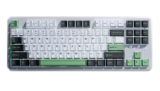 Teclado sem fio Aula F87 Rgb branco/preto/verde (cinza sw) branco Idioma do teclado inglês EUA