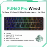 Teclado Akko FUN60 Pro Hall Effect 60% Magnético