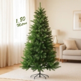 Árvore De Natal Pinheiro Luxo Tradicional 1,80m 850 Galhos Cheios Montagem Fácil E Rápida Decoração Natalina Marca Redfin