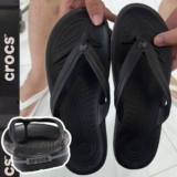 Chinelo Crocs Crocband Flip Black/slate Grey