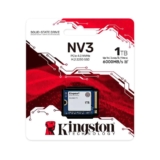 SSD Kingston NV3, 1TB, M.2 2230, NVMe PCIe 4.0, Leitura 6.000 MB/s, Gravação 5.000 MB/s – SNV3SM3/1T0