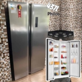 Philco geladeira inverter frost free PRF535I inox com freezer 437l