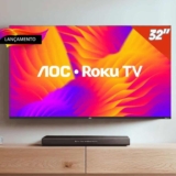 Smart Tv Aoc Dled 32 Wi-fi Roku Tv Quad Core 32s5155/78g